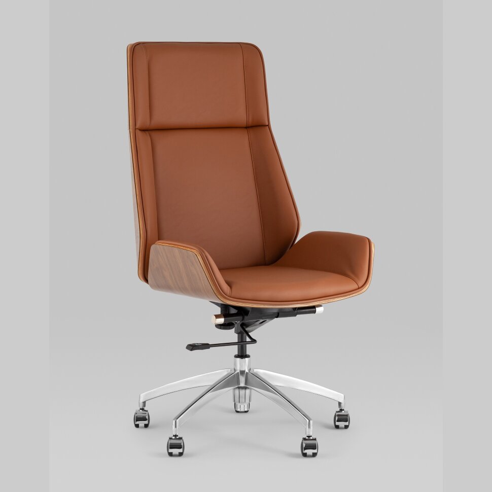 Кресло руководителя TopChairs Crown SN коричневый 