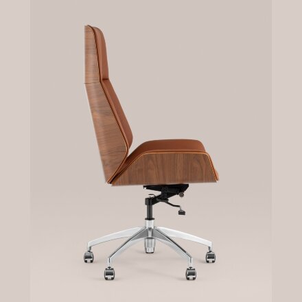 Кресло руководителя TopChairs Crown SN коричневый 