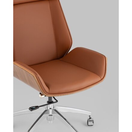 Кресло руководителя TopChairs Crown SN коричневый 