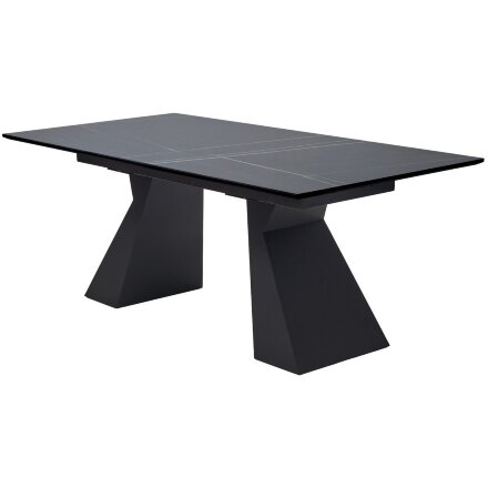 Стол БОГАРТ 200 TITANIUM BLACK PULIDO, керамика / Черный М-City 