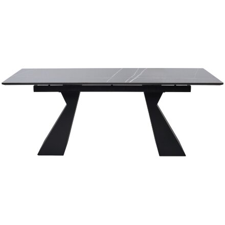 Стол БОГАРТ 200 TITANIUM BLACK PULIDO, керамика / Черный М-City 