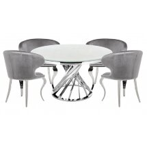 Обеденная группа Алис  gray / white