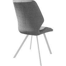 Стул DikLine 242PRO B22 GREY, ножки белые
