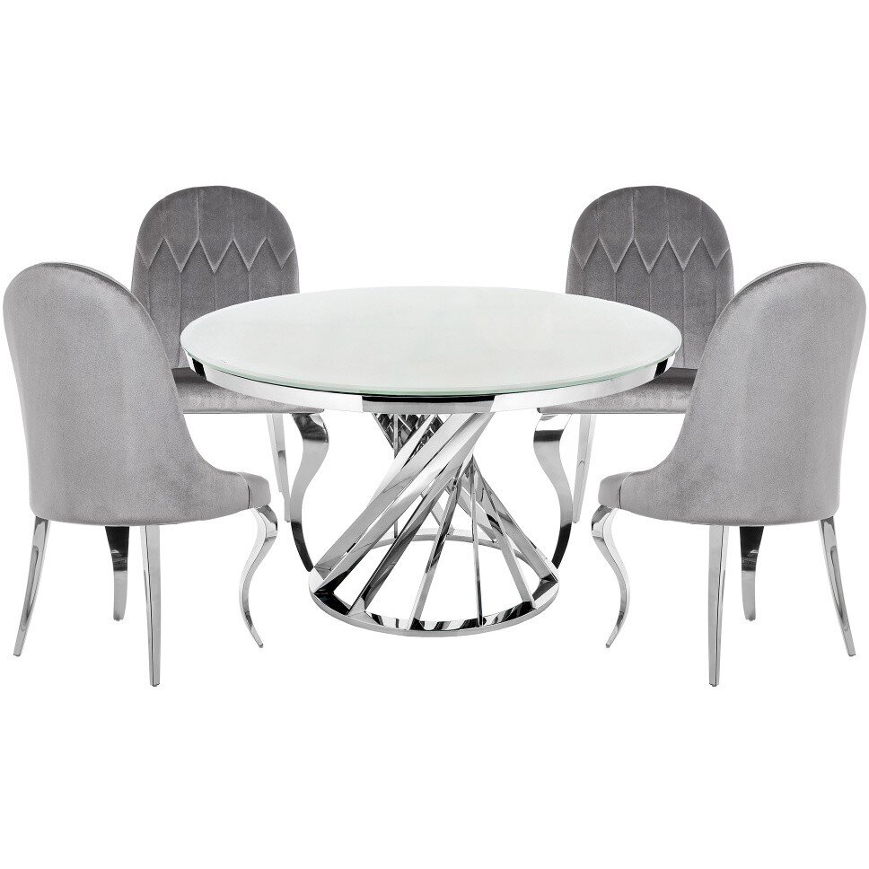 Обеденная группа Аган gray / white Обеденная группа Аган gray / white