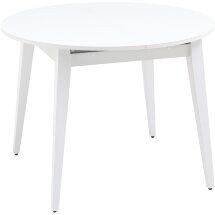 Стол обеденный Stool Group Берлин раскладной 100-130 белый матовый