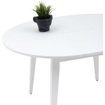Стол обеденный Stool Group Берлин раскладной 100-130 белый матовый