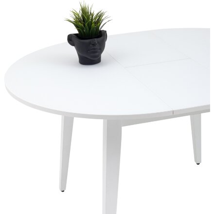 Стол обеденный Stool Group Берлин раскладной 100-130 белый матовый 