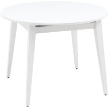 Стол обеденный Stool Group Берлин раскладной 100-130 белый матовый