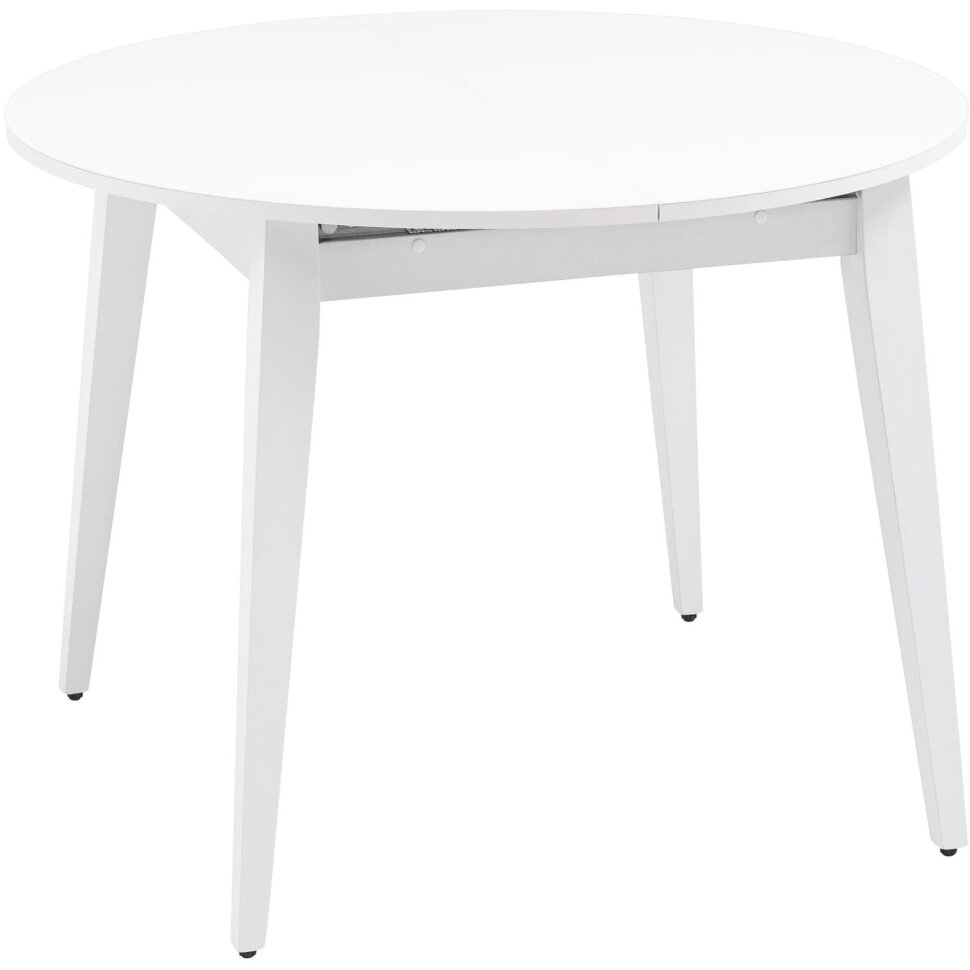 Стол обеденный Stool Group Берлин раскладной 100-130 белый матовый Стол обеденный Stool Group Берлин раскладной 100-130 белый матовый