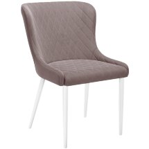 Стул DikLine 304 B5 LATTE, ножки белые