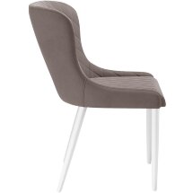Стул DikLine 304 B5 LATTE, ножки белые
