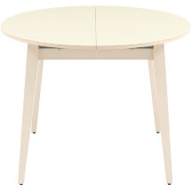 Стол обеденный Stool Group Берлин раскладной 100-130 кремовый матовый