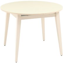 Стол обеденный Stool Group Берлин раскладной 100-130 кремовый матовый