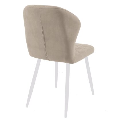 Стул DikLine 239М B03 BEIGE, ножки белые 