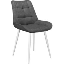 Стул DikLine 206М PRADO5 GREY, ножки белые