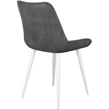 Стул DikLine 206М PRADO5 GREY, ножки белые