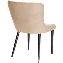Стул DikLine 304 B03 BEIGE, ножки черные
