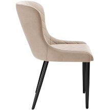 Стул DikLine 304 B03 BEIGE, ножки черные