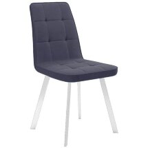 Стул DikLine 207 B28 ANTRACITE, ножки белые