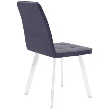 Стул DikLine 207 B28 ANTRACITE, ножки белые
