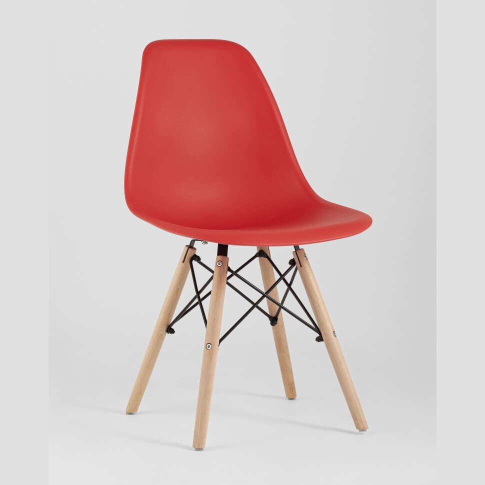 Стул Eames Style DSW красный x4 Стул Eames Style DSW красный x4