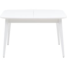 Стол обеденный Stool Group Берлин раскладной 120-160*80 белый матовый