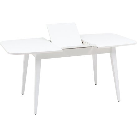 Стол обеденный Stool Group Берлин раскладной 120-160*80 белый матовый 