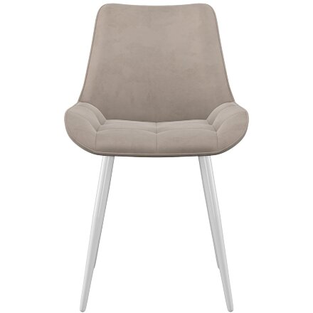 Стул DikLine 206 B03 BEIGE, ножки белые 