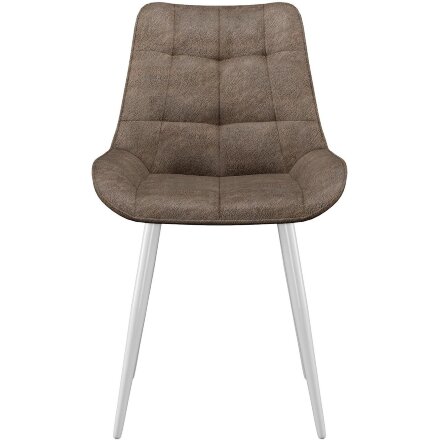 Стул DikLine 206М PRADO6 CAPPUCCINO, ножки белые 