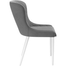 Стул DikLine 304 B22 GREY /ножки белые