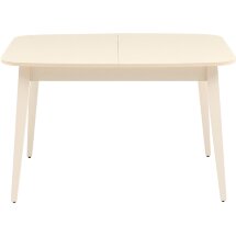 Стол обеденный Stool Group Берлин раскладной 120-160*80 кремовый матовый