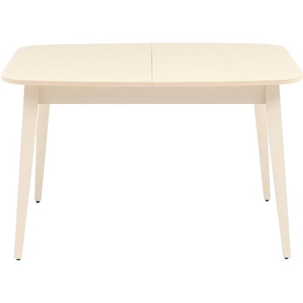 Стол обеденный Stool Group Берлин раскладной 120-160*80 кремовый матовый 