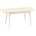 Стол обеденный Stool Group Берлин раскладной 120-160*80 кремовый матовый 