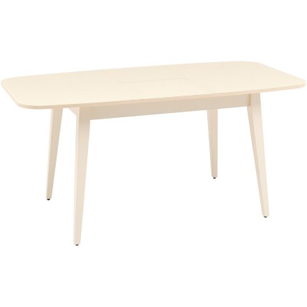 Стол обеденный Stool Group Берлин раскладной 120-160*80 кремовый матовый 