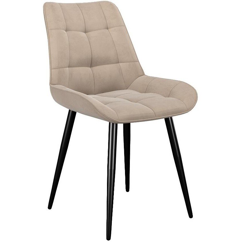 Стул DikLine 206М B03 BEIGE, ножки черные Стул DikLine 206М B03 BEIGE, ножки черные