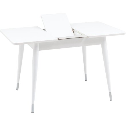 Стол обеденный Stool Group Берлин раскладной 90-120*70 белый матовый 