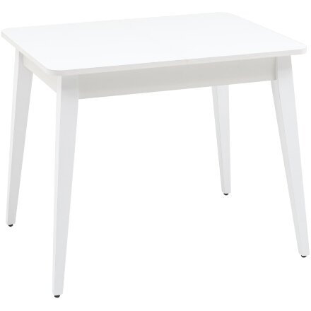 Стол обеденный Stool Group Берлин раскладной 90-120*70 белый матовый 