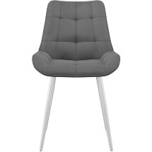 Стул DikLine 206М B22 GREY, ножки белые