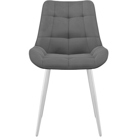 Стул DikLine 206М B22 GREY, ножки белые 