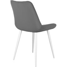 Стул DikLine 206М B22 GREY, ножки белые
