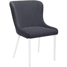 Стул DikLine 304 B28 ANTRACITE, ножки белые