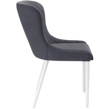 Стул DikLine 304 B28 ANTRACITE, ножки белые