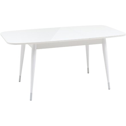 Стол обеденный Stool Group Сидней раскладной 120-160*80 белый глянцевый 