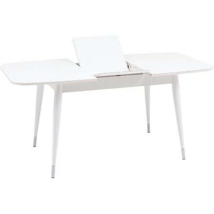Стол обеденный Stool Group Сидней раскладной 120-160*80 белый глянцевый 