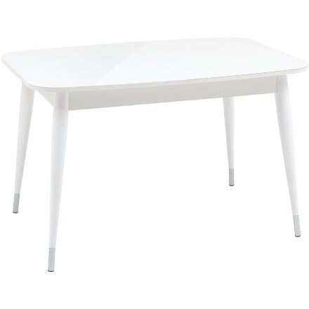 Стол обеденный Stool Group Сидней раскладной 120-160*80 белый глянцевый 