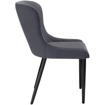 Стул DikLine 304 B28 ANTRACITE, ножки черные