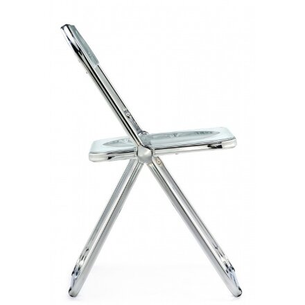 Пластиковый стул Fold складной clear gray-blue 