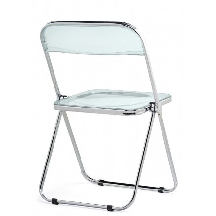 Пластиковый стул Fold складной clear gray-blue 