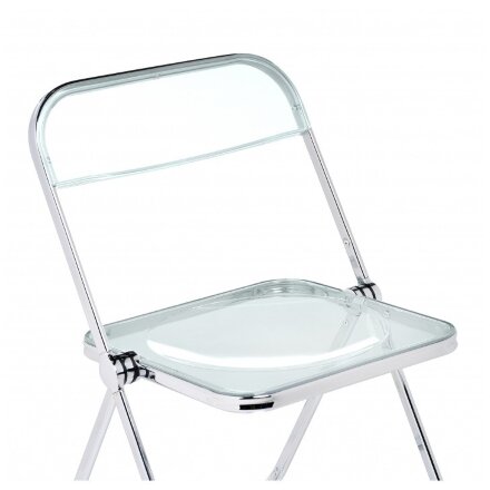 Пластиковый стул Fold складной clear gray-blue 