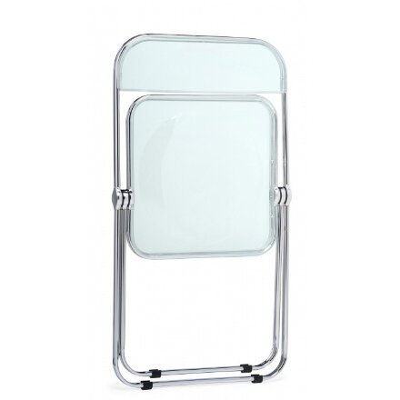 Пластиковый стул Fold складной clear gray-blue 
